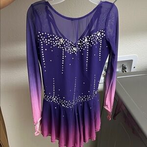 Elegant Purple and Pink Kids Formal Dress